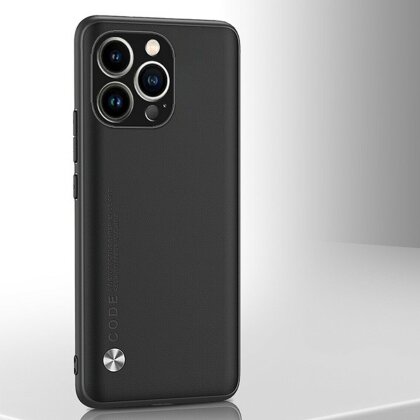 Чехол из искусственной кожи для iPhone 13 Pro (черный)