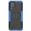 Чехол Hybrid Armor для Samsung Galaxy A22 (черный + голубой)
