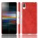 Кожаная накладка-чехол Litchi Texture для Sony Xperia L3 (красный)