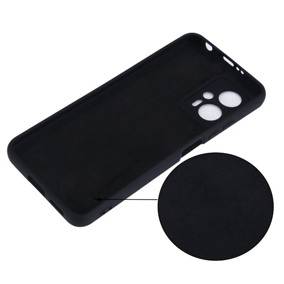 Силиконовый чехол Mobile Shell для Poco X4 GT (черный)