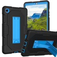 Гибридный TPU чехол для Samsung Galaxy Tab A7 Lite SM-T220 / SM-T225 (черный+голубой) Гибридный TPU чехол для Samsung Galaxy Tab A7 Lite SM-T220 / SM-T225 (черный+голубой)