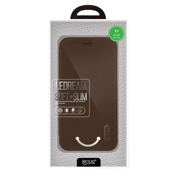 Чехол LENUO для Xiaomi Redmi 4X (коричневый) Чехол LENUO для Xiaomi Redmi 4X (коричневый)