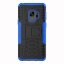 Чехол Hybrid Armor для Samsung Galaxy S9+ (черный + голубой)