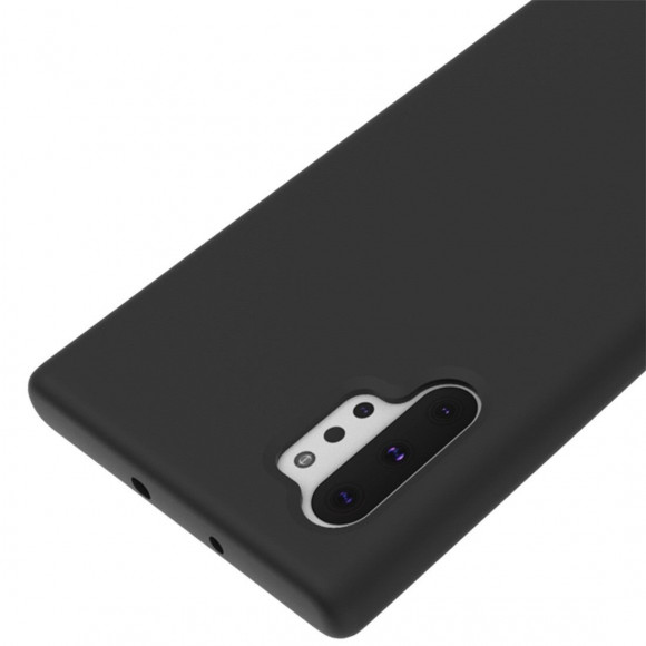 Силиконовый чехол Mobile Shell для Samsung Galaxy Note 10+ (Plus) (черный) Силиконовый чехол Mobile Shell для Samsung Galaxy Note 10+ (Plus) (черный)