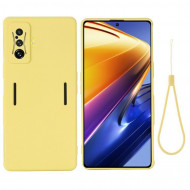 Силиконовый чехол Mobile Shell для Xiaomi Poco F4 GT (желтый) Силиконовый чехол Mobile Shell для Xiaomi Poco F4 GT (желтый)