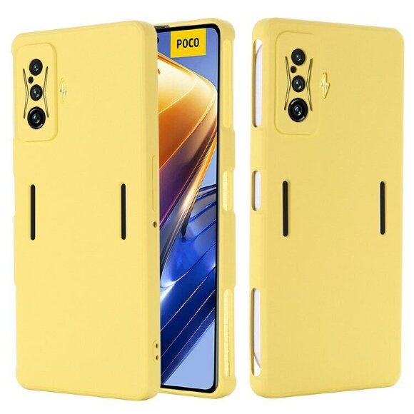 Силиконовый чехол Mobile Shell для Xiaomi Poco F4 GT (желтый)