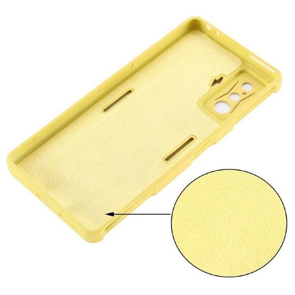 Силиконовый чехол Mobile Shell для Xiaomi Poco F4 GT (желтый)