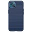 Чехол-накладка Carbon Fibre для iPhone 14 (темно-синий)