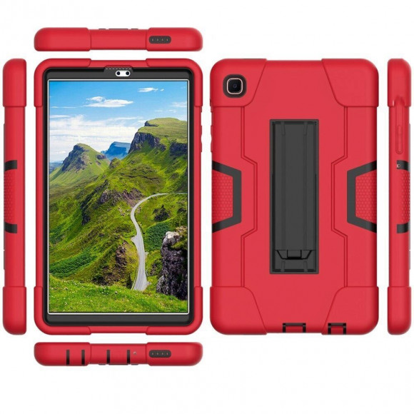 Гибридный TPU чехол для Samsung Galaxy Tab A7 Lite SM-T220 / SM-T225 (красный+черный) Гибридный TPU чехол для Samsung Galaxy Tab A7 Lite SM-T220 / SM-T225 (красный+черный)