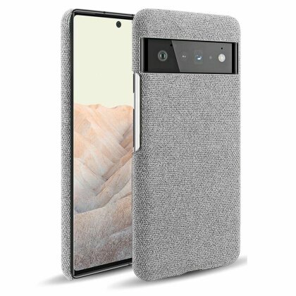 Тканевый чехол для Google Pixel 6a (светло-серый)