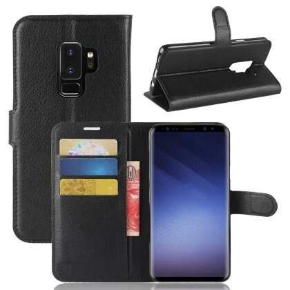 Чехол с визитницей для Samsung Galaxy S9+ (черный)
