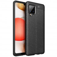 Чехол-накладка Litchi Grain для Samsung Galaxy A42 (черный) Чехол-накладка Litchi Grain для Samsung Galaxy A42 (черный)