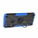 Чехол Armor Shockproof Ring Holder для Infinix Hot 12 Pro (черный + голубой)