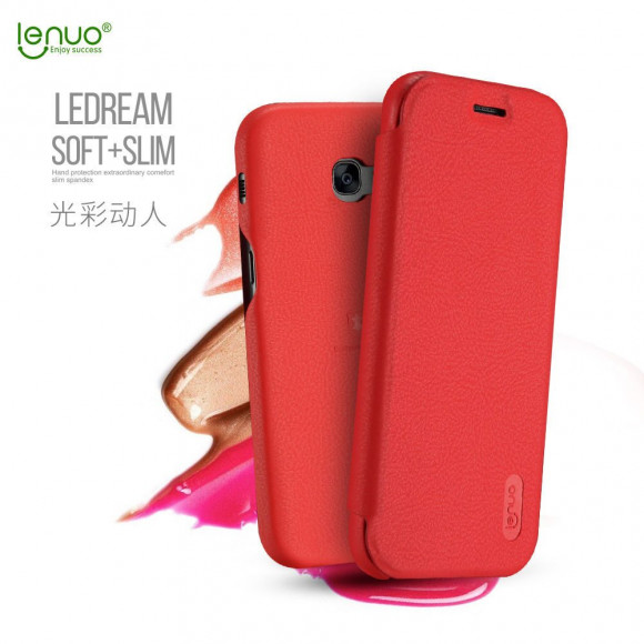 Чехол LENUO для Samsung Galaxy A7 (2017) SM-A720F (красный)