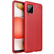 Чехол-накладка Litchi Grain для Samsung Galaxy A42 (красный) Чехол-накладка Litchi Grain для Samsung Galaxy A42 (красный)
