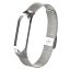 Сетчатый браслет с застежкой для Xiaomi Mi Band 4 (серебряный)