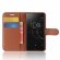 Чехол с визитницей для Sony Xperia XZ1 Compact (коричневый)