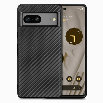 Чехол Carbon Texture для Google Pixel 7a (черный)