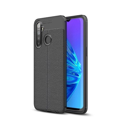 Чехол-накладка Litchi Grain для Realme 5 (черный)
