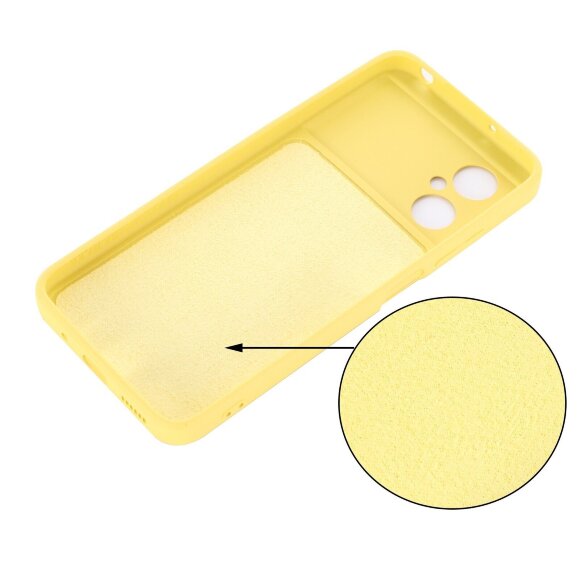 Силиконовый чехол Mobile Shell для Xiaomi Poco M4 5G Global (желтый)