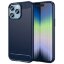 Чехол-накладка Carbon Fibre для iPhone 14 Pro (темно-синий)