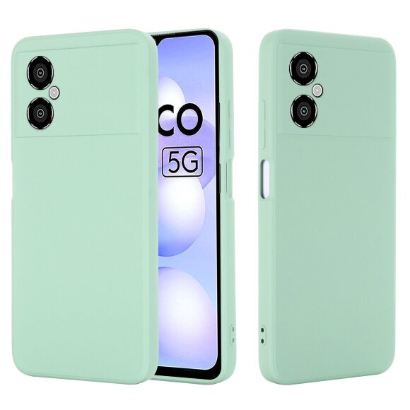 Силиконовый чехол Mobile Shell для Xiaomi Poco M4 5G Global (зеленый)