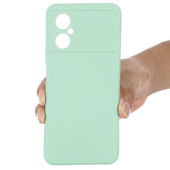 Силиконовый чехол Mobile Shell для Xiaomi Poco M4 5G Global (зеленый)