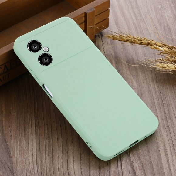 Силиконовый чехол Mobile Shell для Xiaomi Poco M4 5G Global (зеленый)