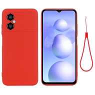 Силиконовый чехол Mobile Shell для Xiaomi Poco M4 5G Global (красный)