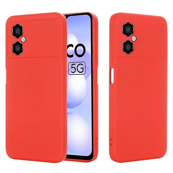 Силиконовый чехол Mobile Shell для Xiaomi Poco M4 5G Global (красный) Силиконовый чехол Mobile Shell для Xiaomi Poco M4 5G Global (красный)