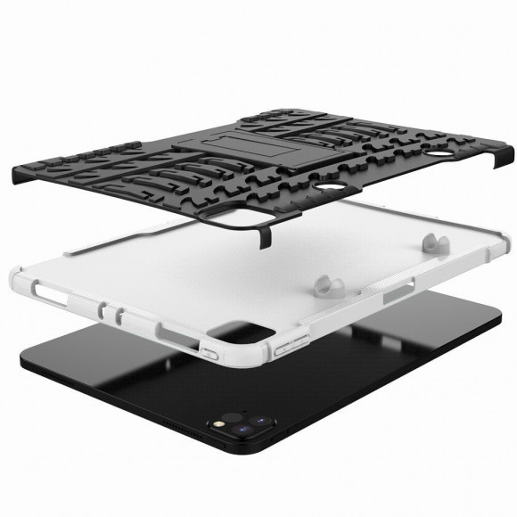 Чехол Hybrid Armor для iPad Pro 11 (2022, 2021, 2020) (черный + белый) Чехол Hybrid Armor для iPad Pro 11 (2022, 2021, 2020) (черный + белый)