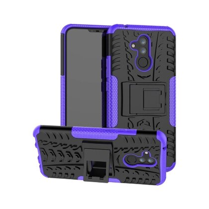 Чехол Hybrid Armor для Huawei Mate 20 Lite (черный + фиолетовый)