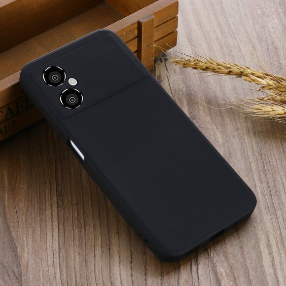 Силиконовый чехол Mobile Shell для Xiaomi Poco M4 5G Global (черный) Силиконовый чехол Mobile Shell для Xiaomi Poco M4 5G Global (черный)