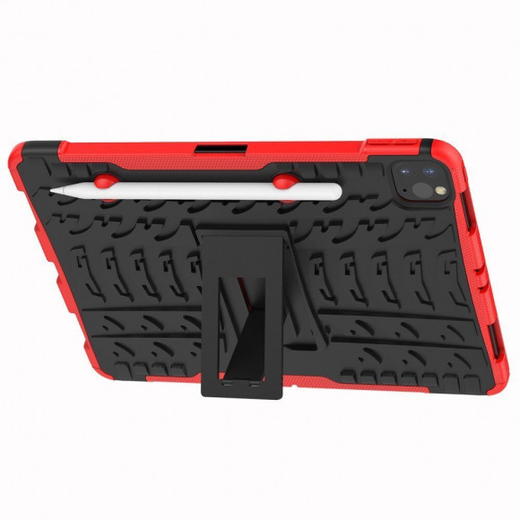 Чехол Hybrid Armor для iPad Pro 11 (2022, 2021, 2020) (черный + красный) Чехол Hybrid Armor для iPad Pro 11 (2022, 2021, 2020) (черный + красный)
