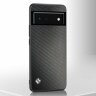 Чехол из искусственной кожи для Google Pixel 6 (карбон)