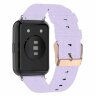 Нейлоновый ремешок с разноцветным плетением для Huawei Watch Fit 2 (светло-фиолетовый)