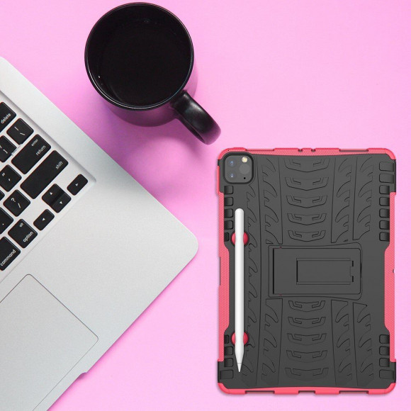 Чехол Hybrid Armor для iPad Pro 11 (2022, 2021, 2020) (черный + розовый) Чехол Hybrid Armor для iPad Pro 11 (2022, 2021, 2020) (черный + розовый)