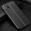 Чехол-накладка Litchi Grain для iPhone 14 (черный)