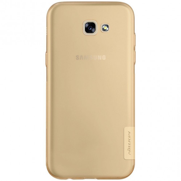 Силиконовый TPU чехол NILLKIN для Samsung Galaxy A7 (2017) SM-A720F (золотой)