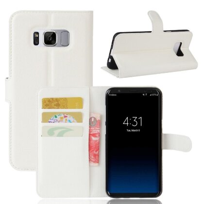 Чехол с визитницей для Samsung Galaxy S8 (белый)