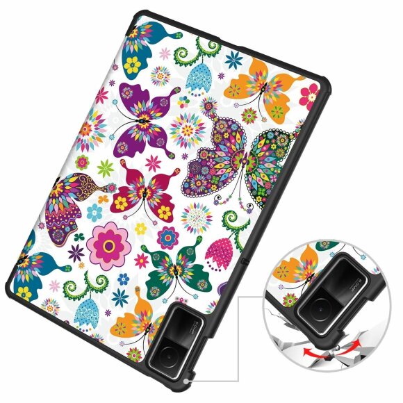 Чехол Smart Case для Xiaomi Redmi Pad SE (Color Butterfly) Чехол Smart Case для Xiaomi Redmi Pad SE (Color Butterfly)