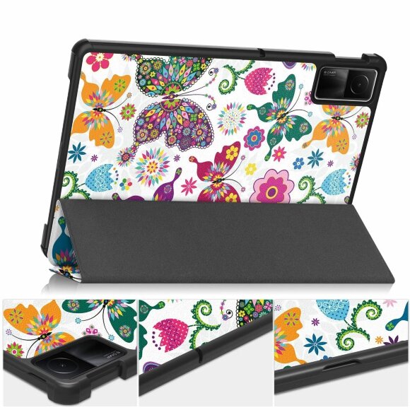 Чехол Smart Case для Xiaomi Redmi Pad SE (Color Butterfly) Чехол Smart Case для Xiaomi Redmi Pad SE (Color Butterfly)