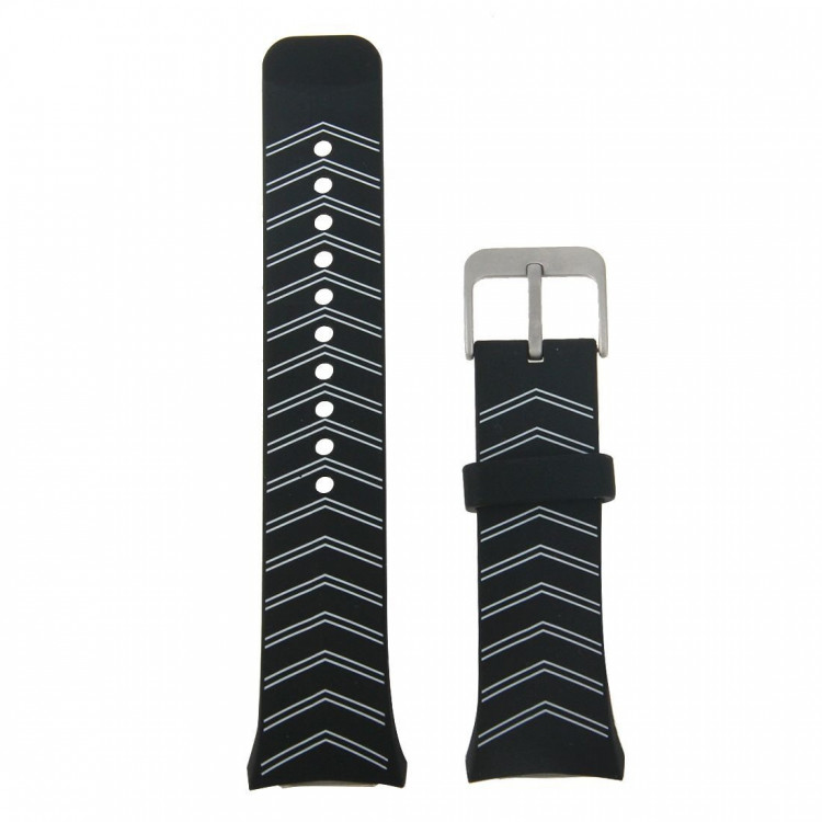 Силиконовый ремешок Watch Silk для Samsung Gear S2 (черный)