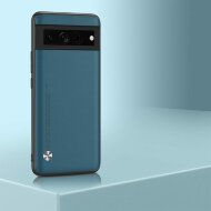 Чехол из искусственной кожи для Google Pixel 7 Pro (серо-синий)