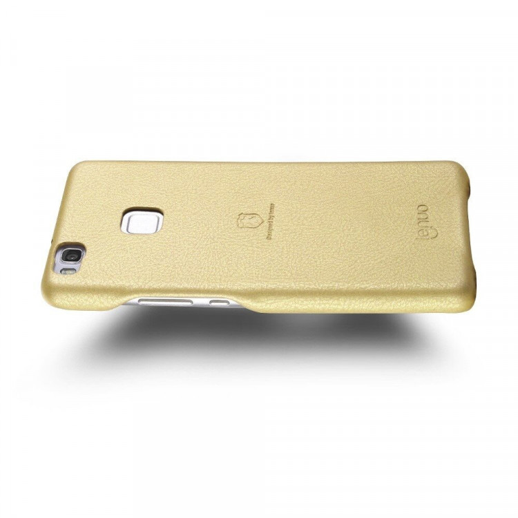 Кожаная накладка LENUO для Huawei P9 Lite (золотой)