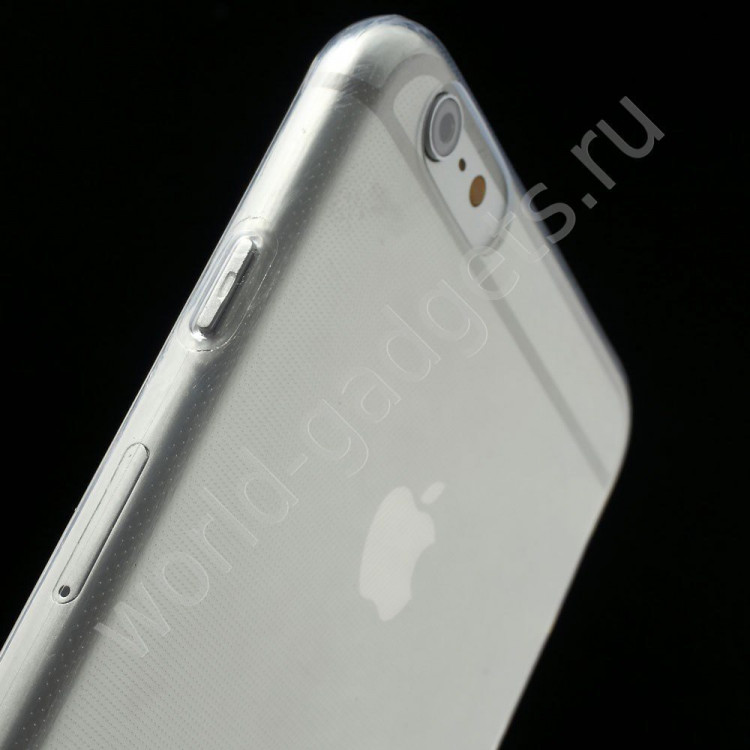 Чехол из мягкого пластика для iPhone 6 Plus (прозрачный)