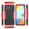 Чехол Hybrid Armor для Xiaomi Redmi 10C (черный + красный)