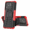 Чехол Hybrid Armor для Xiaomi Redmi 10C (черный + красный)
