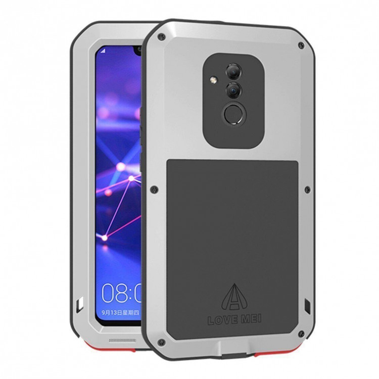 Гибридный чехол LOVE MEI для Huawei Mate 20 Lite (белый)