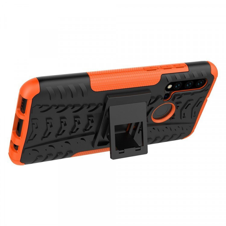 Чехол Hybrid Armor для Huawei P20 lite (2019) / nova 5i (черный + оранжевый)
